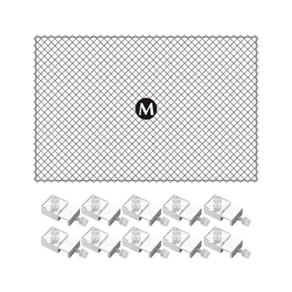 80x106cm Fish Tank Screen Net with 10 Clips O628