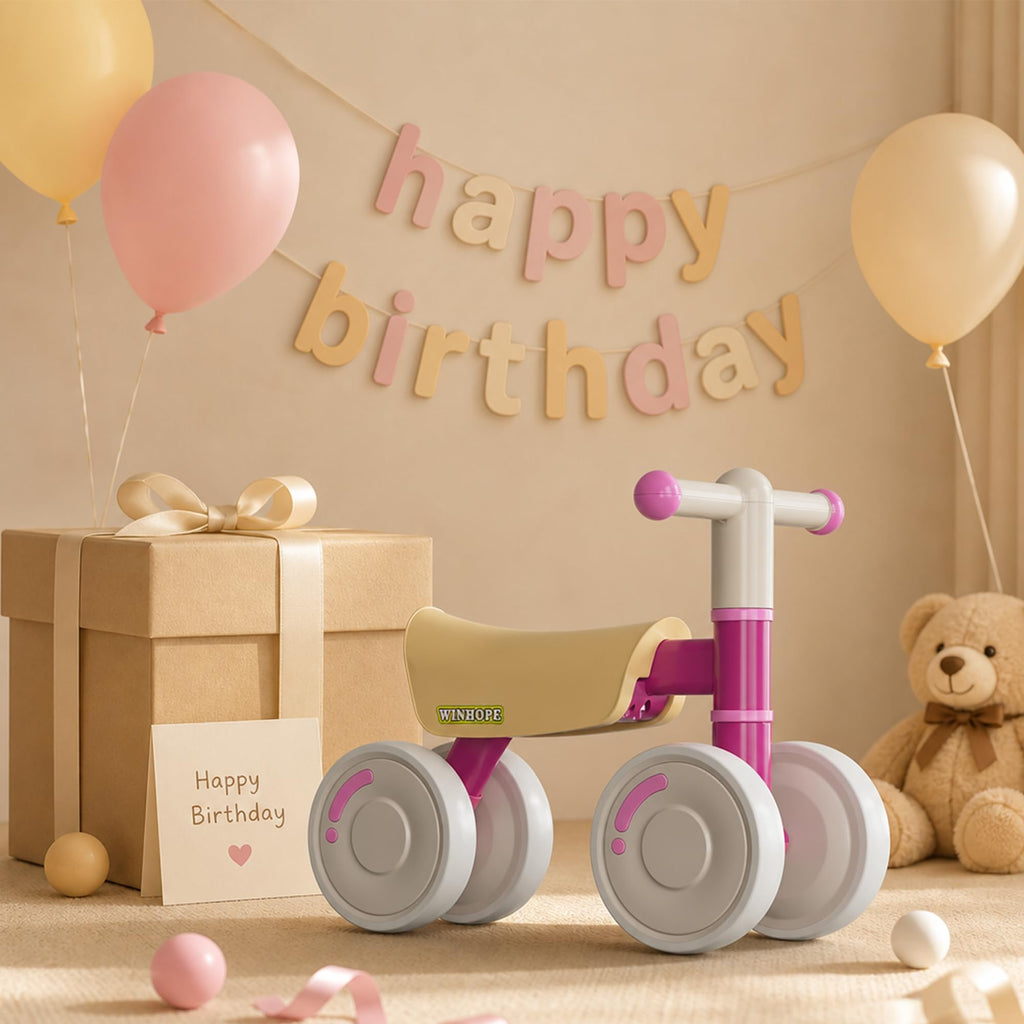 Baby Balance Bike 4-Wheel Q32749