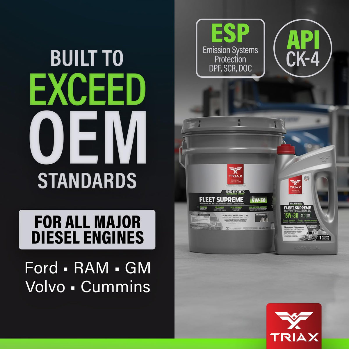 5W-30 Full Synthetic Diesel Engine Oil 5 Gallon F673779