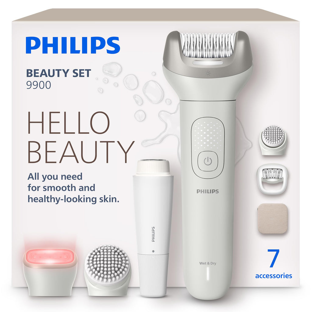 Cordless Wet and Dry Epilator with 7 Accessories W252671