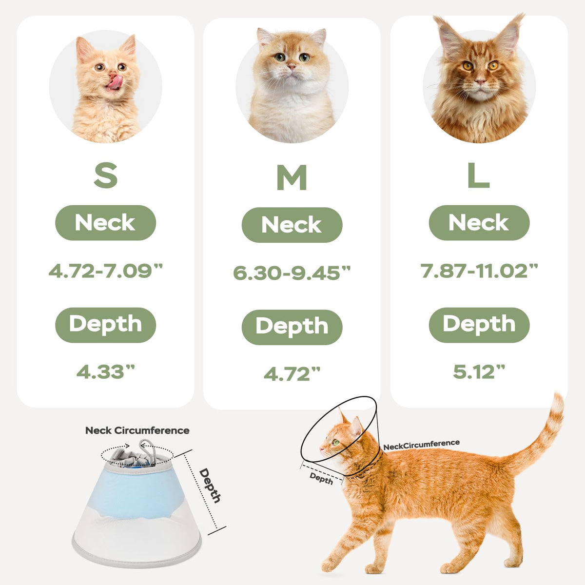 Soft Waterproof Mesh Cat Recovery Cone Collar P28538