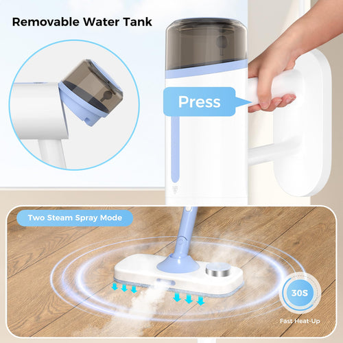 10 in 1 Detachable Handheld Steam Mop W209
