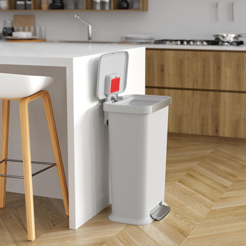 13.2 Gal Step Pedal Kitchen Trash Can with Odor Filter H4065