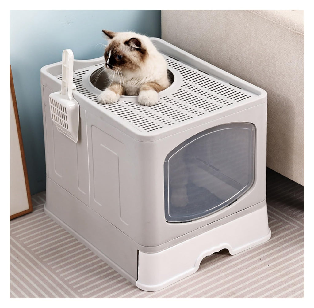 Foldable Cat Litter Box with Lid C645