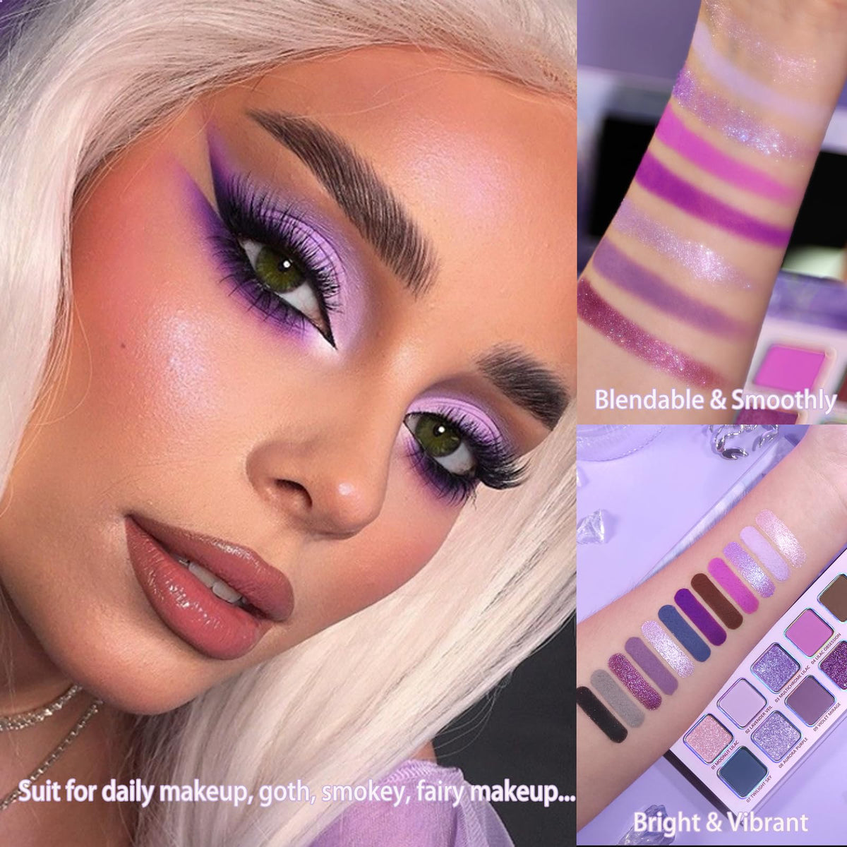 Pigmented Matte Shimmer Eyeshadow Palette O701