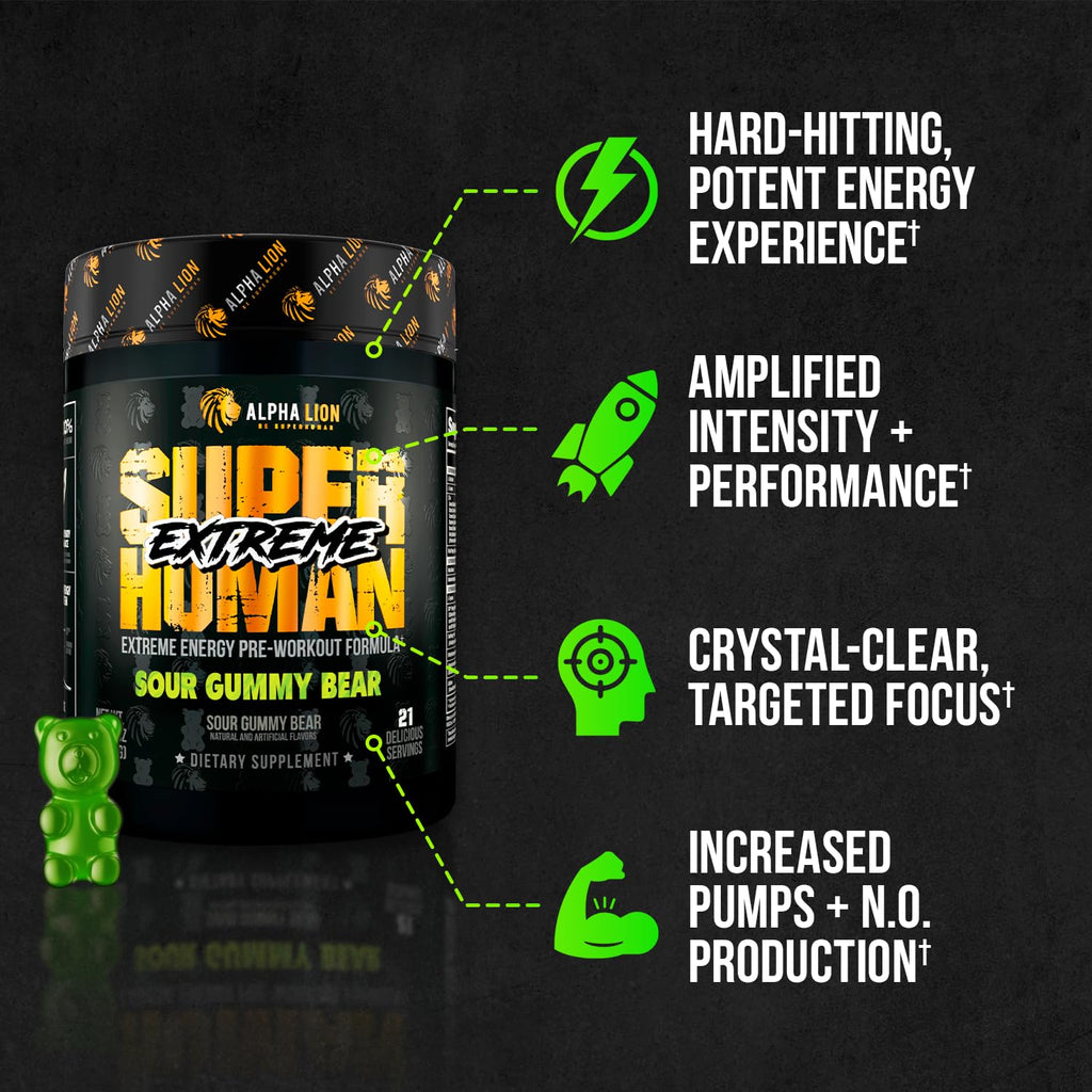 High Stim Pre Workout Powder with Beta Alanine, L-Taurine & Caffeine, 21 Servings P261174
