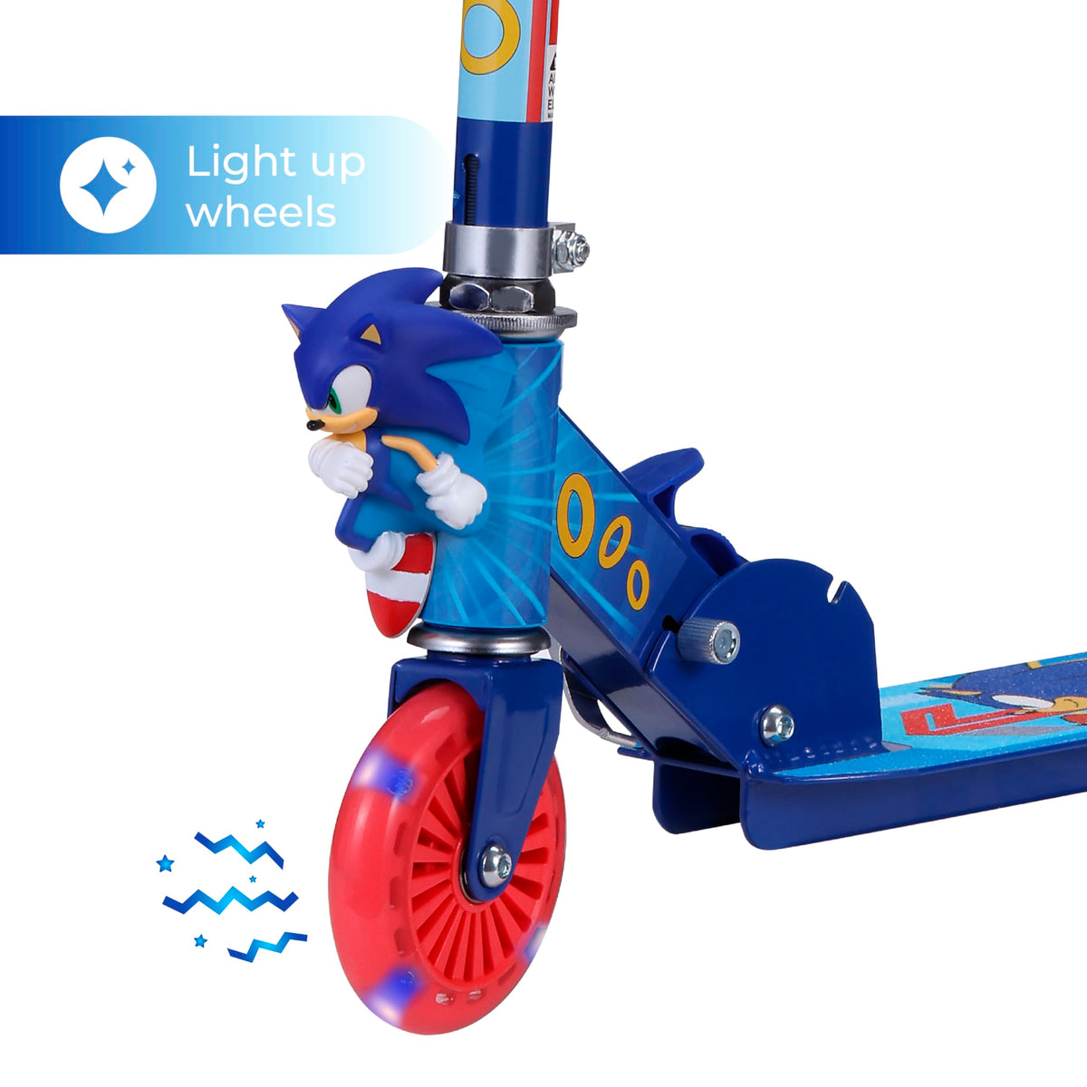 2 Wheel Foldable Kids Kick Scooter with LED Wheels D5673