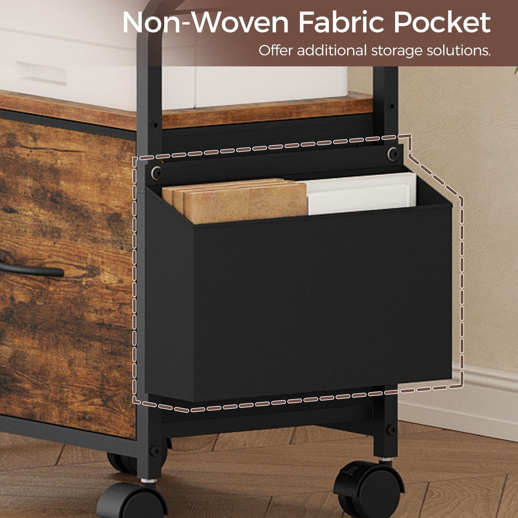Small Rolling File Cabinet E611