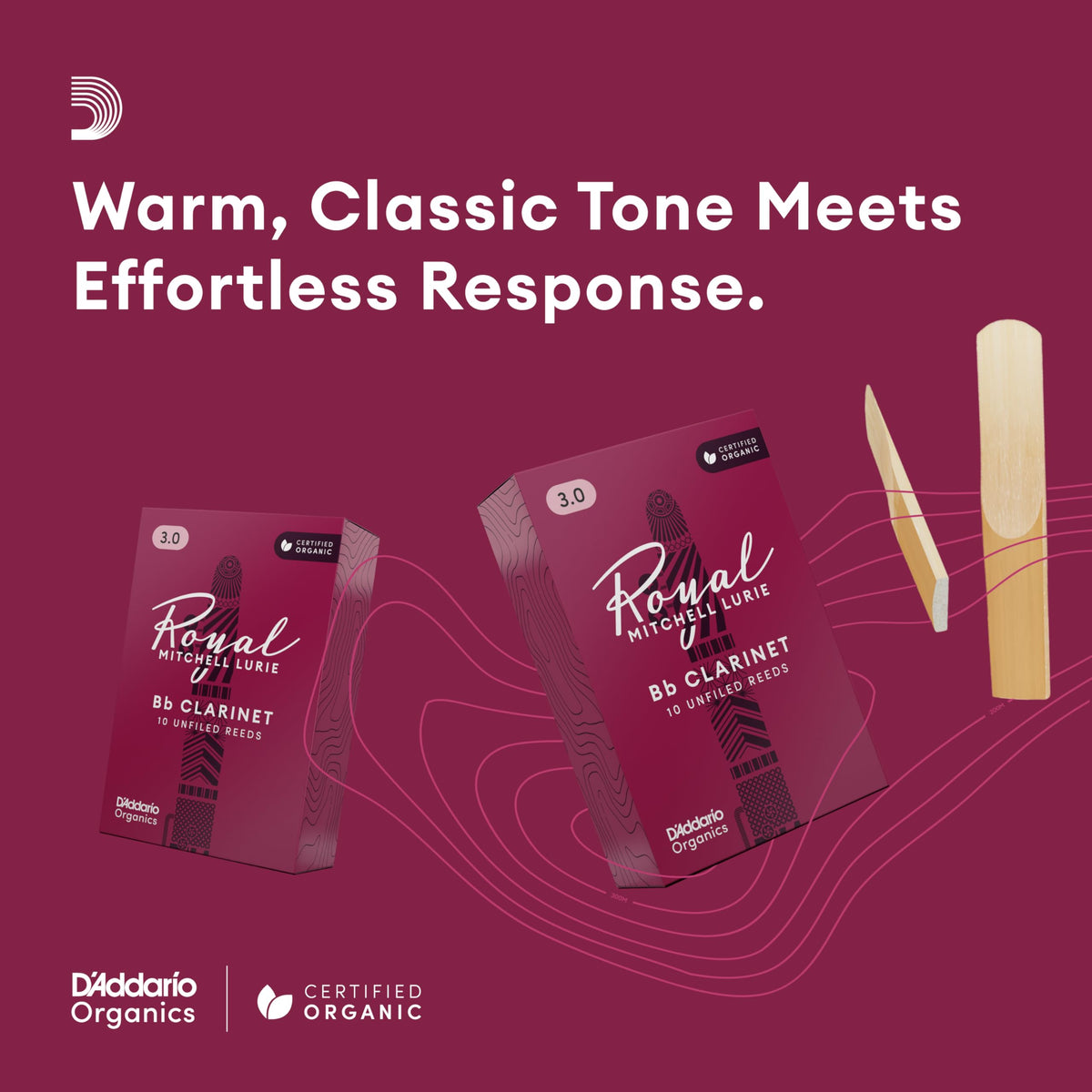 Bb Clarinet Reeds Strength 3.0, 10-Pack B36672