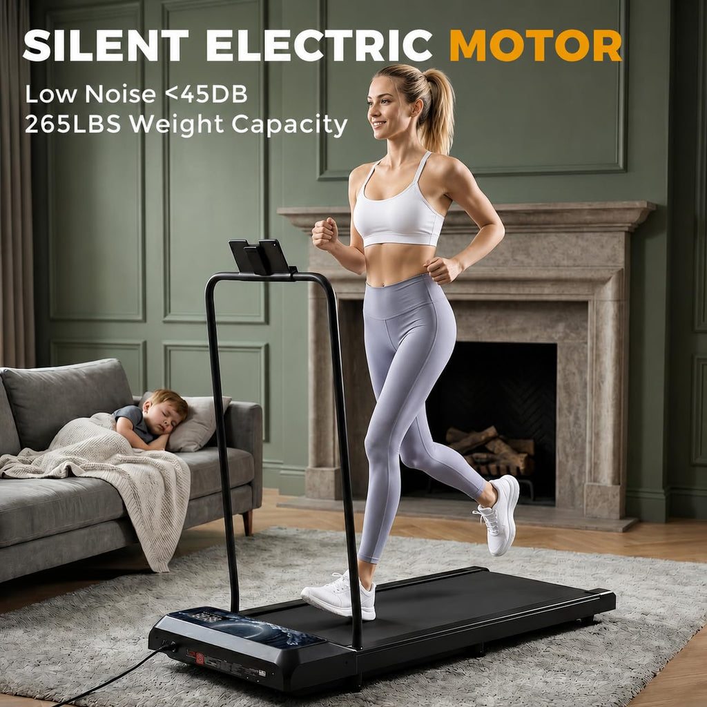 Incline Walking Treadmill Pad with Handle and Remote V36174