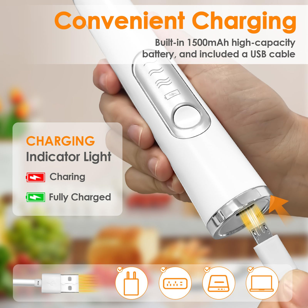 Handheld Rechargeable Milk Frother H908451