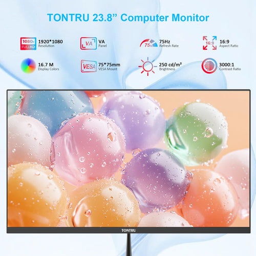 23.8 inch Full HD VA Monitor 75Hz Black J8326