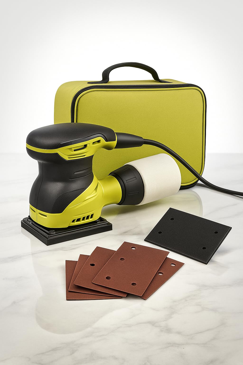 2 Amp Corded 1/4 Sheet Finishing Sander with Dust Collection Bag L972808