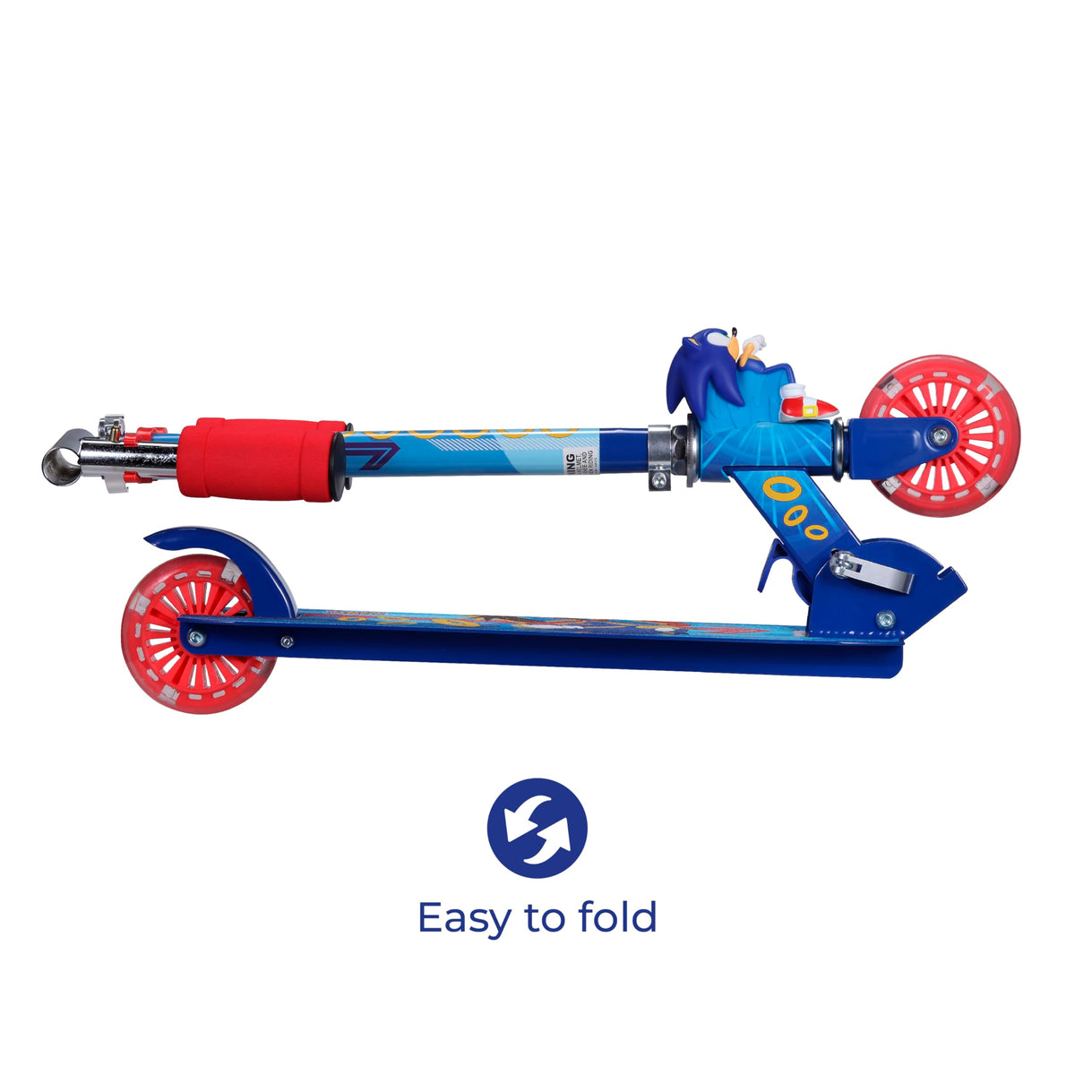 2 Wheel Foldable Kids Kick Scooter with LED Wheels D5673