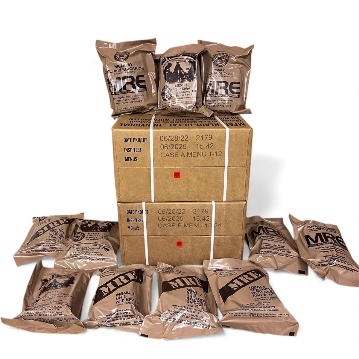 24 Ready to Eat Meals Long Shelf Life Food Supply B707115