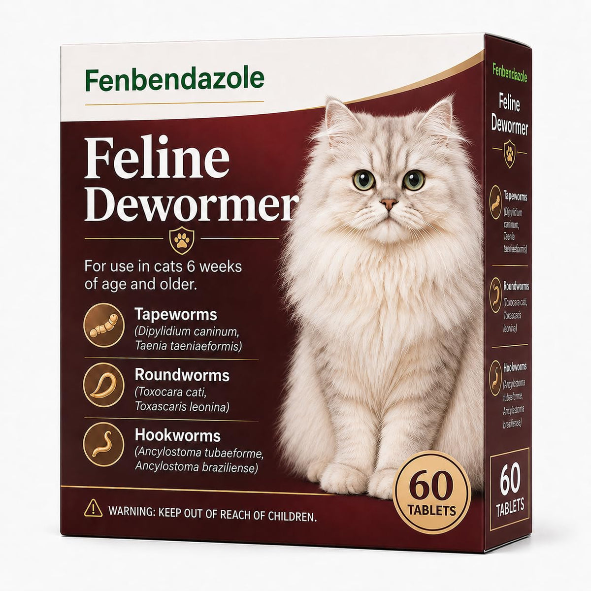 Cat Dewormer Tablets 60 Tablets Y508519