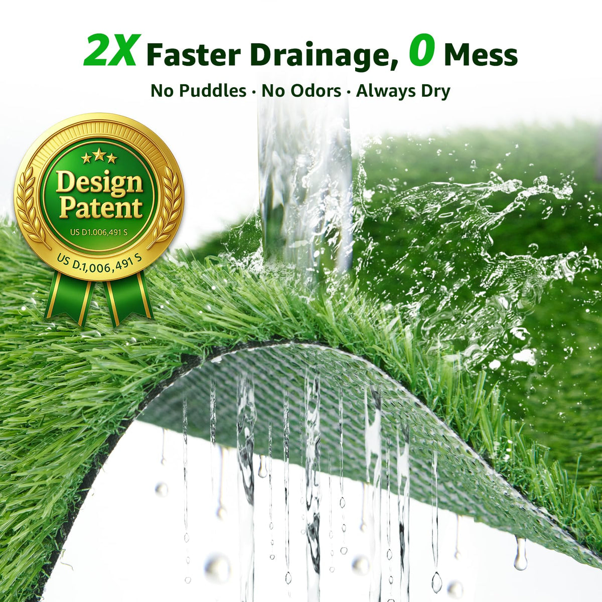 Artificial Grass Pee Pads 20"x 25" 2 Pack R53978