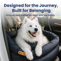 2-in-1 Pet Car Seat & Convertible Travel Dog Bed, XL, Black R767837