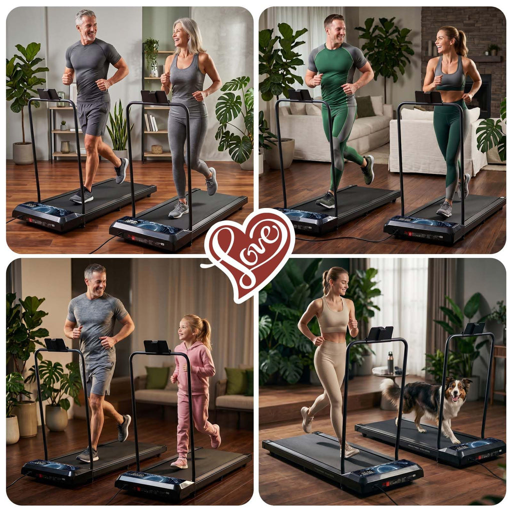 Incline Walking Treadmill Pad with Handle and Remote V36174