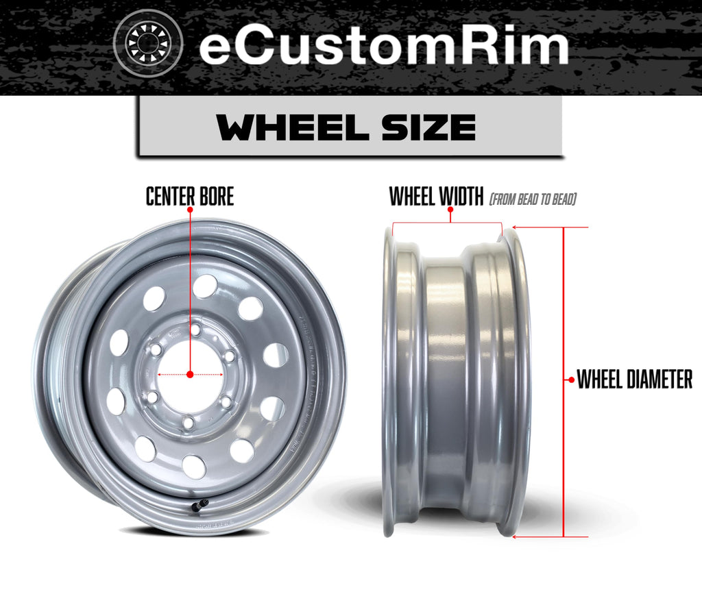 2-Pack Trailer Tire Rim Assembly 5.30-12 5 Lug Black E254930