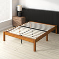 14 Inch Bamboo Platform Bed Frame, Queen Y7010