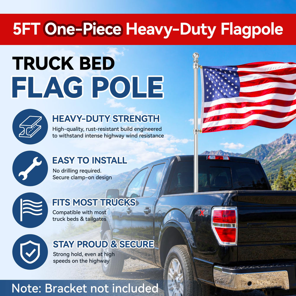 5FT One Piece Flag Pole T415468