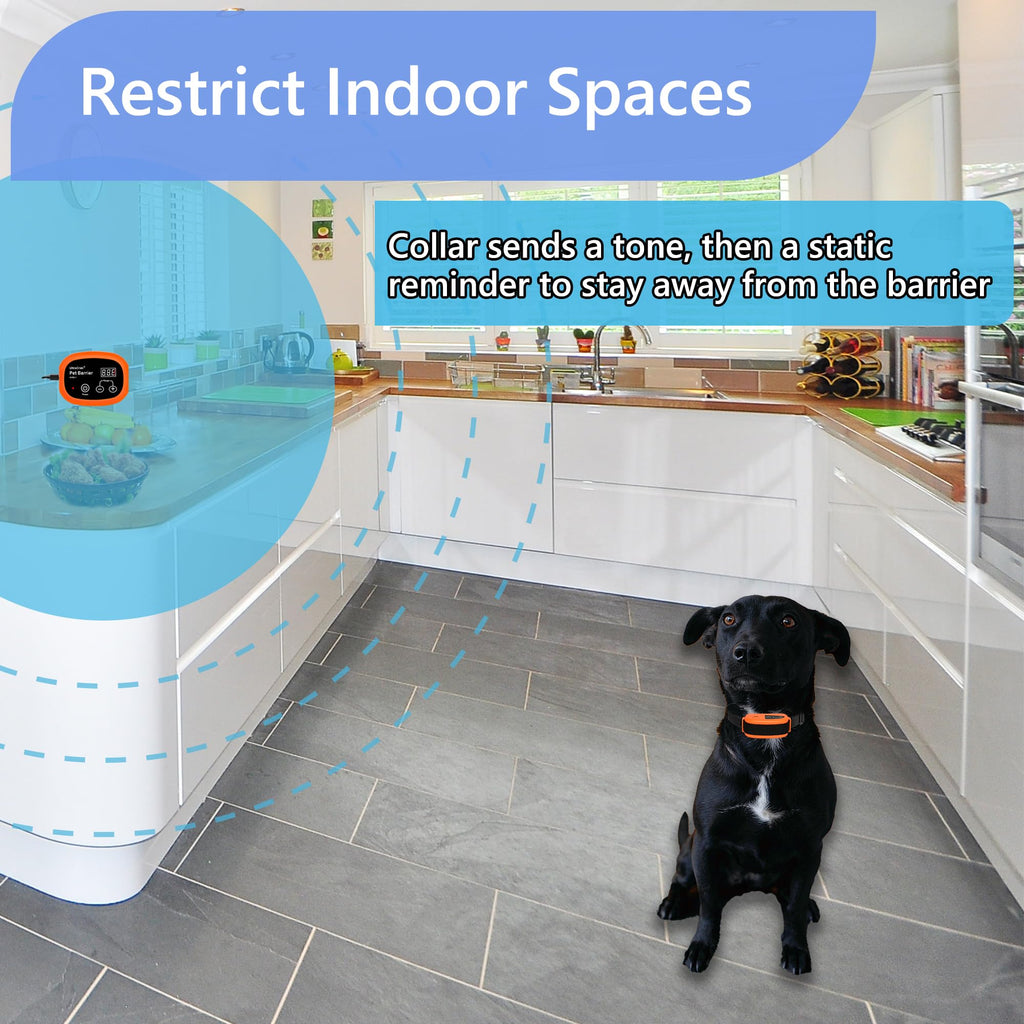 Wireless Indoor Electric Pet Barrier for 2 Dogs N251