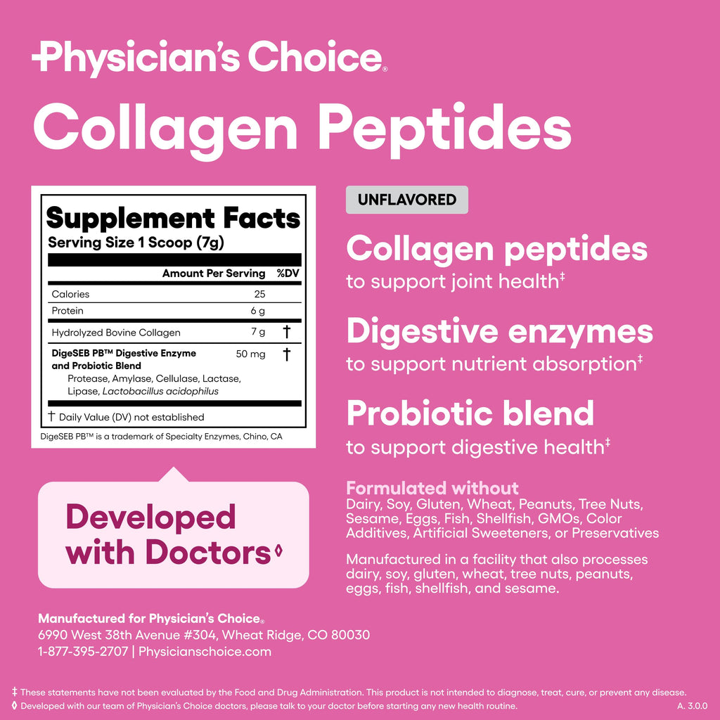 Collagen Peptides Protein Powder Grass Fed 35 Servings W7957