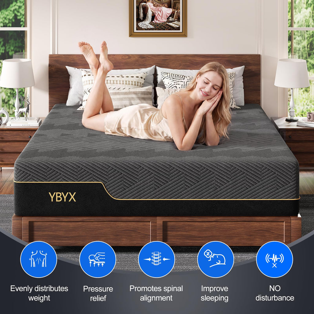 12 Inch Full Size Hybrid Mattress with Memory Foam D712486