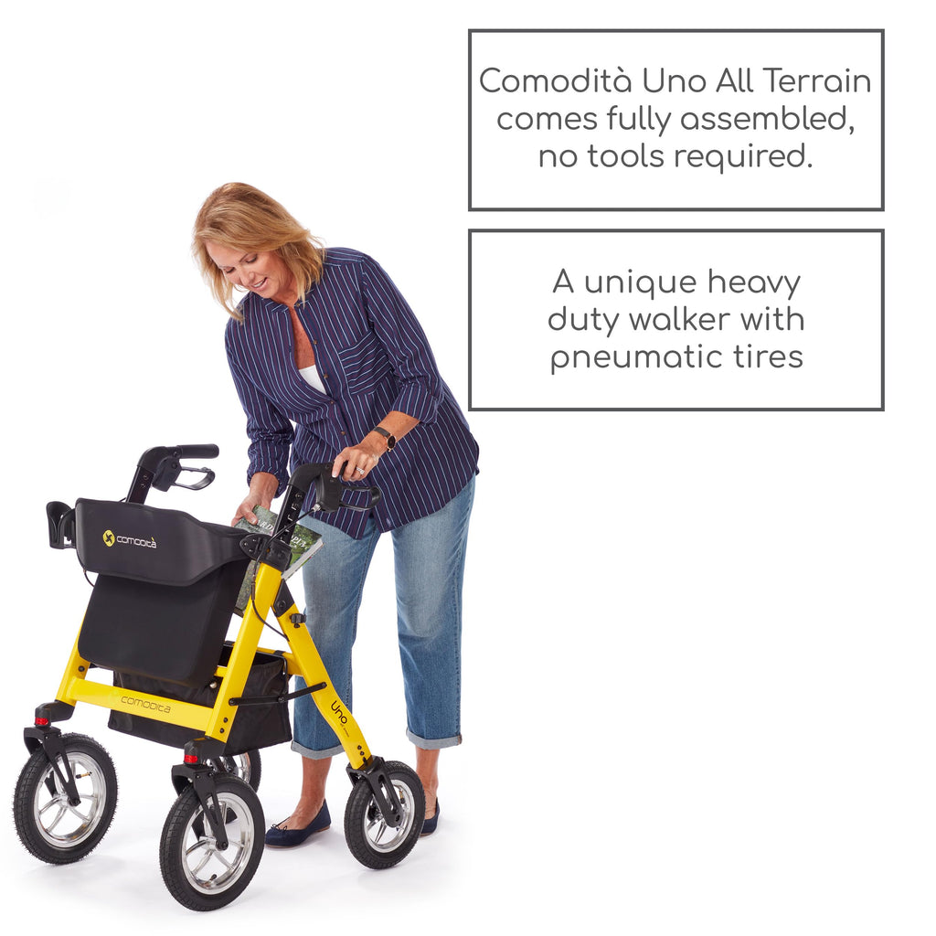 All Terrain Rolling Walker with Pneumatic Tires N4816