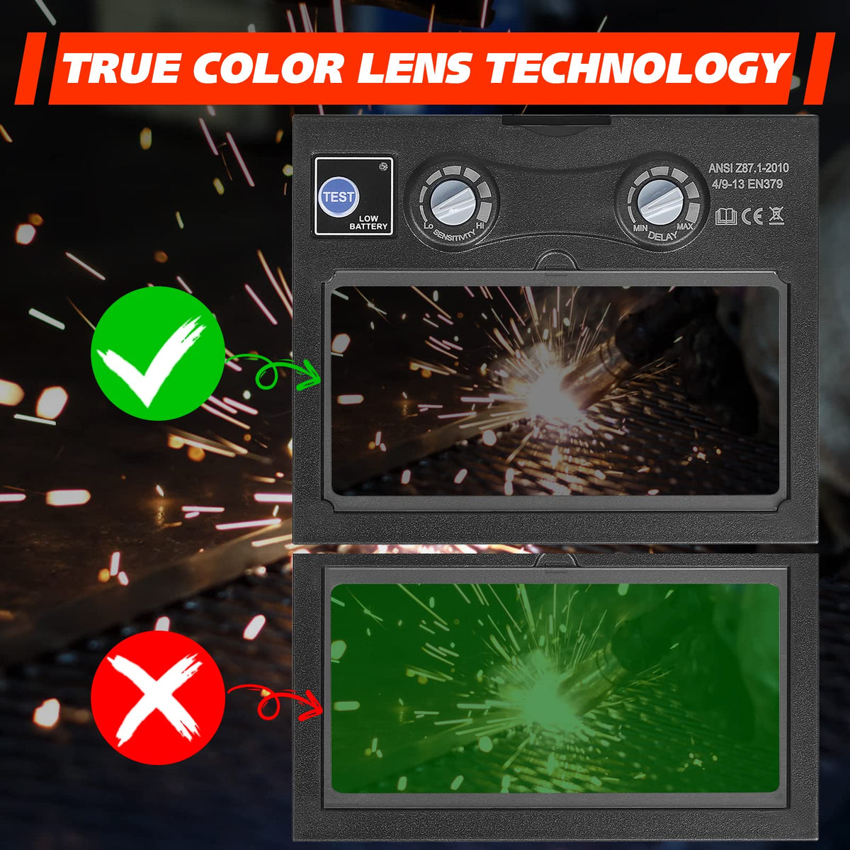 Auto Darkening Welding Lens B136