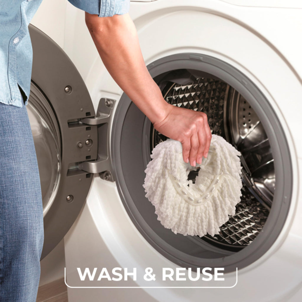 Microfiber Spin Mop & Bucket Floor Cleaning System with 2 Refills N895547
