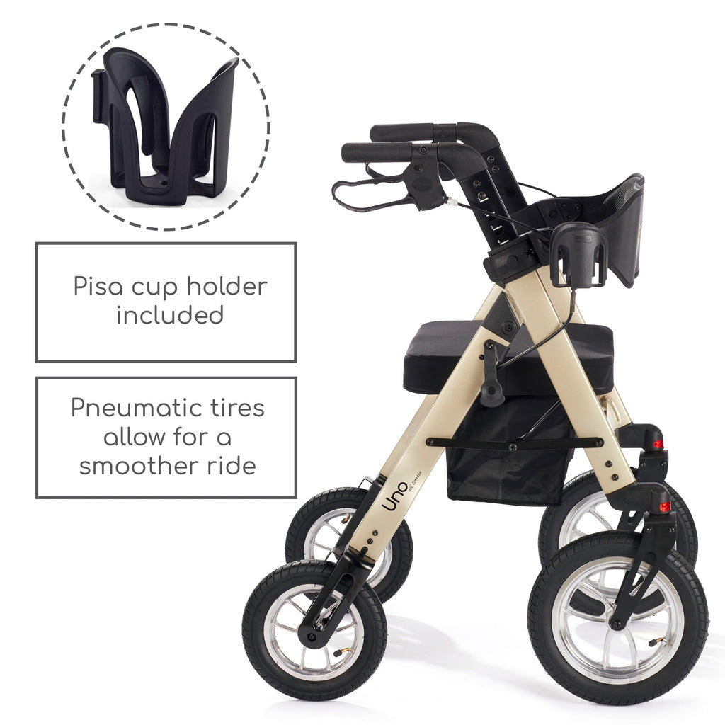 All Terrain Rolling Walker with Pneumatic Tires N4816