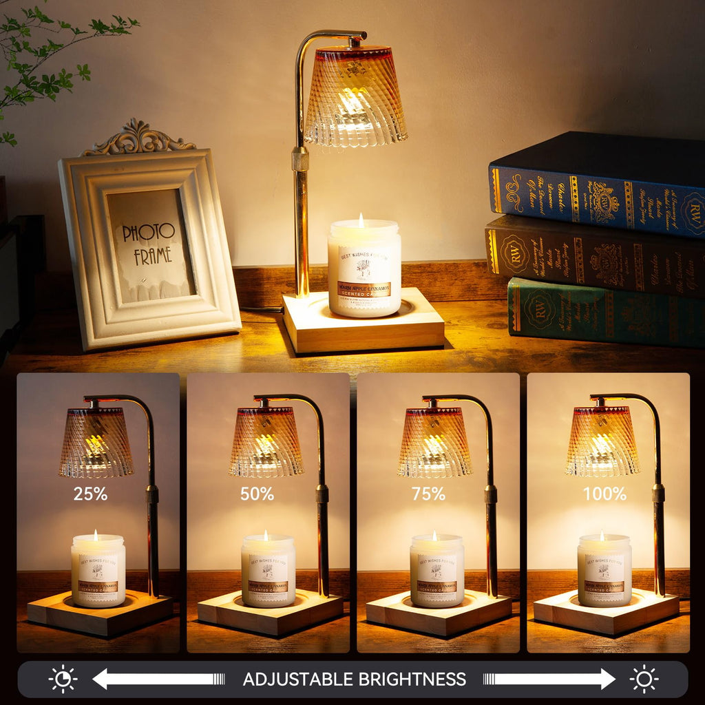 Height Adjustable Dimmable Candle Warmer Lamp with Timer A865