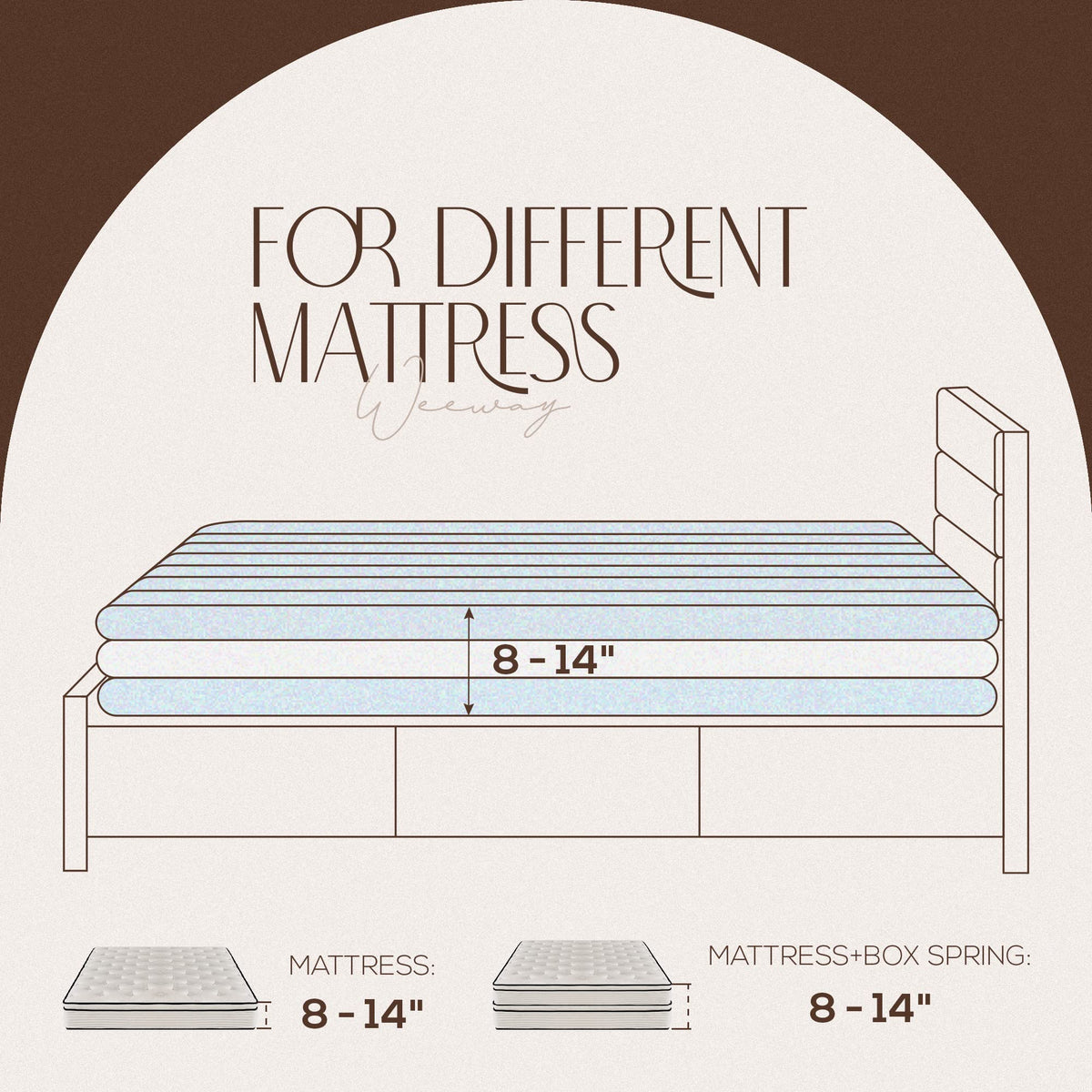 Twin Size Dark Grey Upholstered Fabric Bed Frame E5671