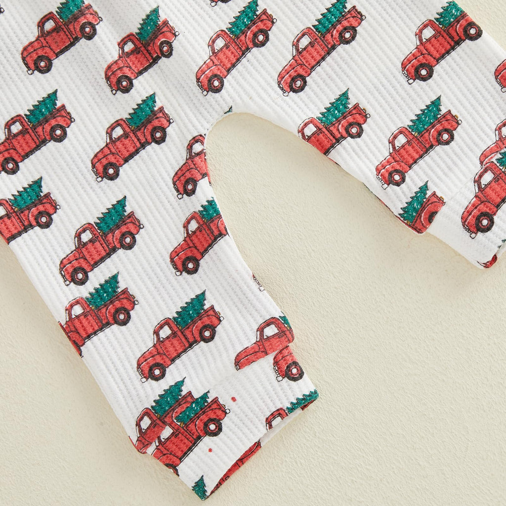 Christmas Baby Boy Outfit Romper Pants Hat X6771