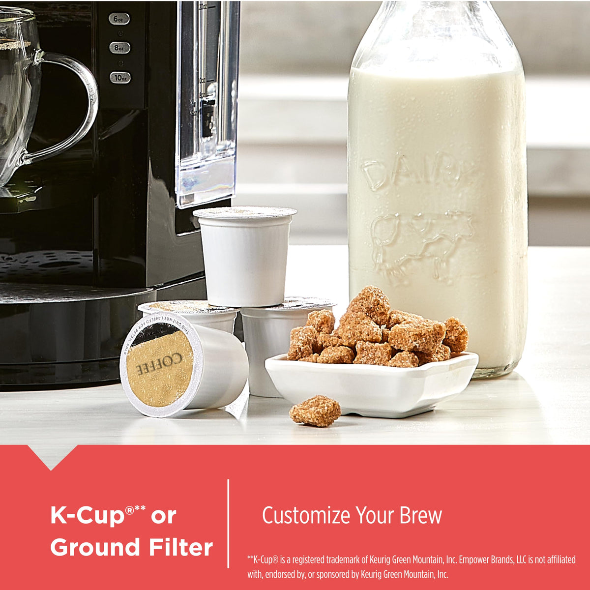 Single Serve K-Cup Brewer with 50oz Water Reservoir C588