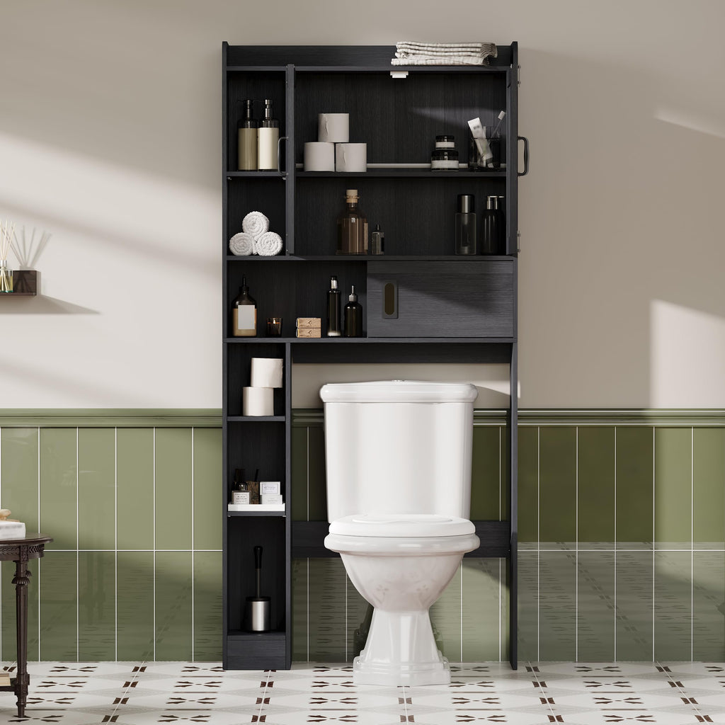 Over The Toilet Storage Cabinet with Sliding Door T3156