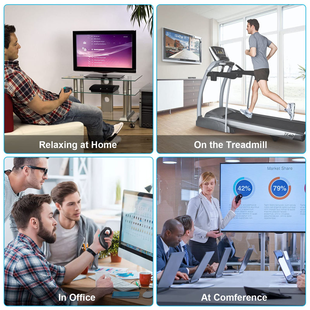 Wireless USB Handheld Finger Trackball Mouse Y6554