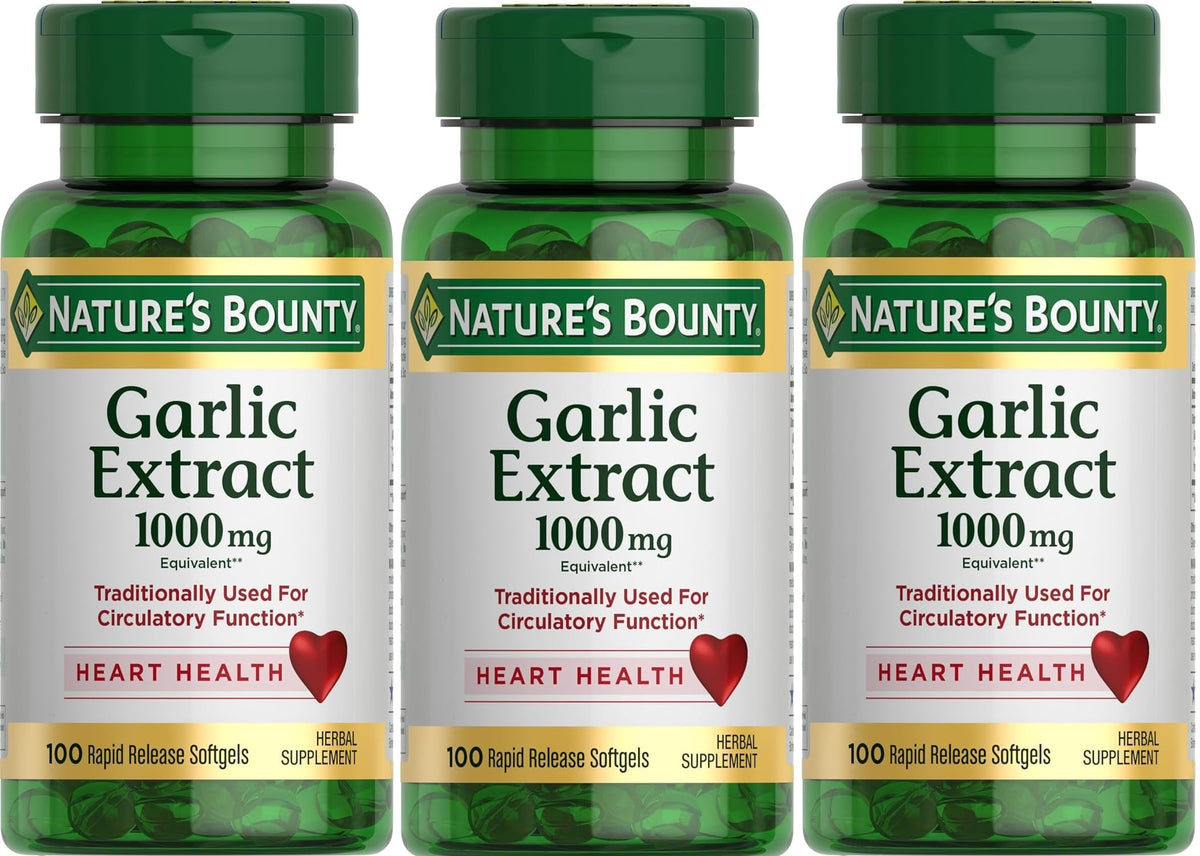 Garlic Extract Supplement, 1000mg, 100 Count E95266