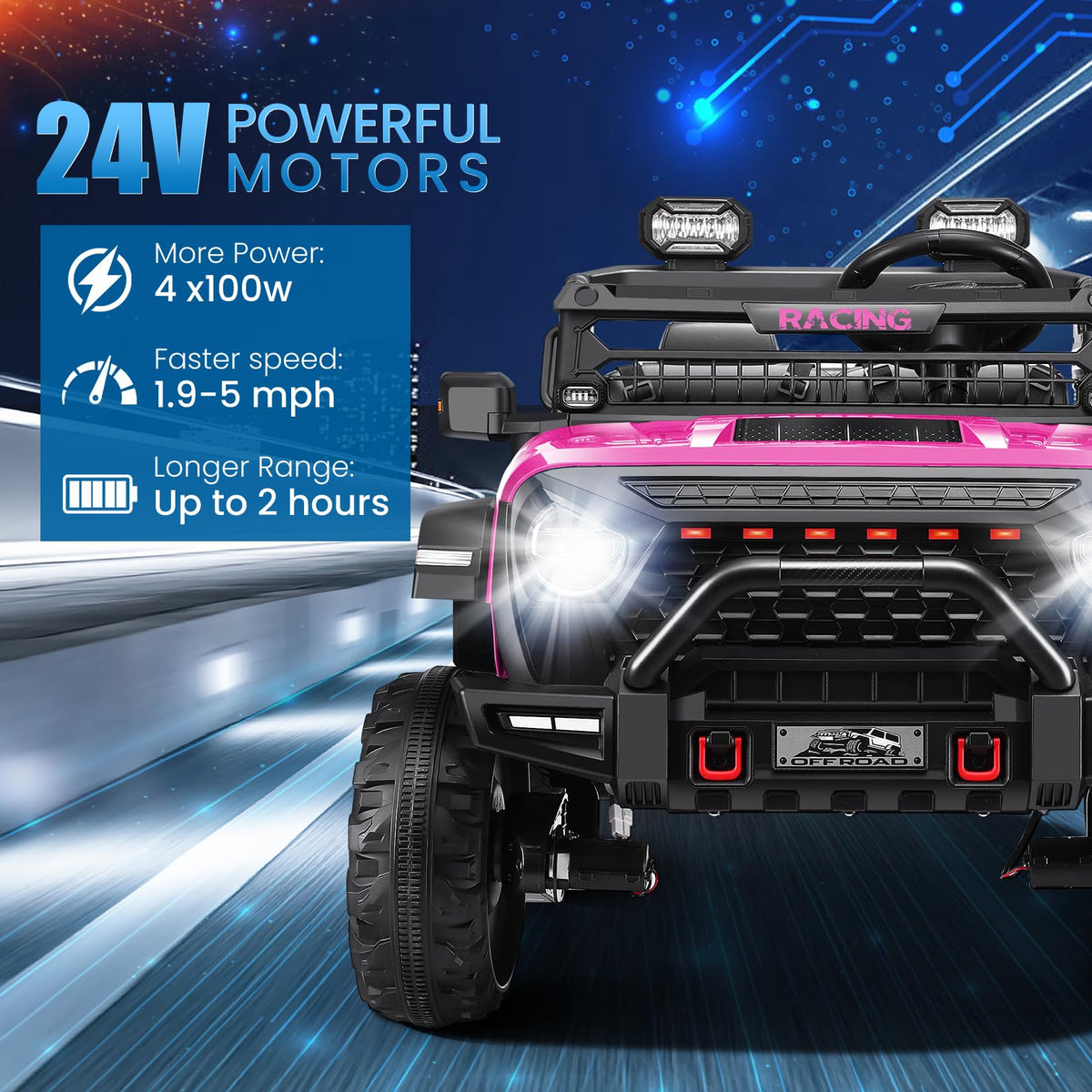 24V 2 Seater Ride on Car with Remote Control G10285