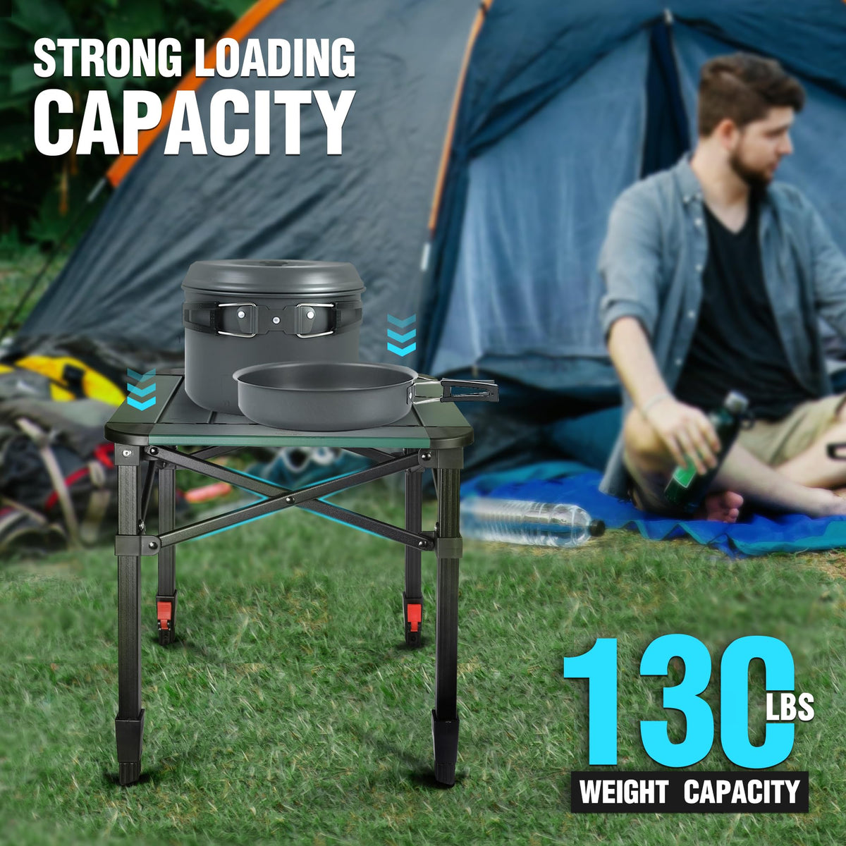 Folding Camping Aluminum Table B396