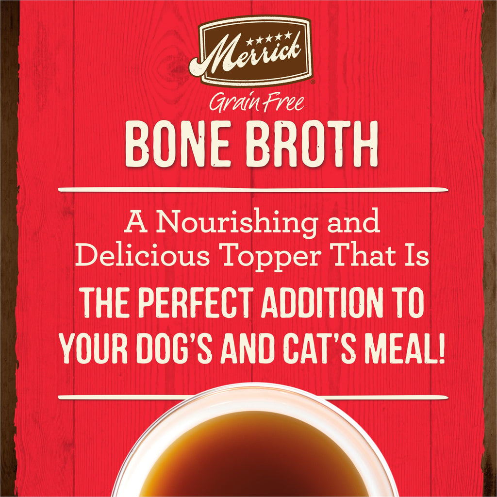 Grain Free Beef Bone Broth Dog and Cat Food Topper 16 oz T931355
