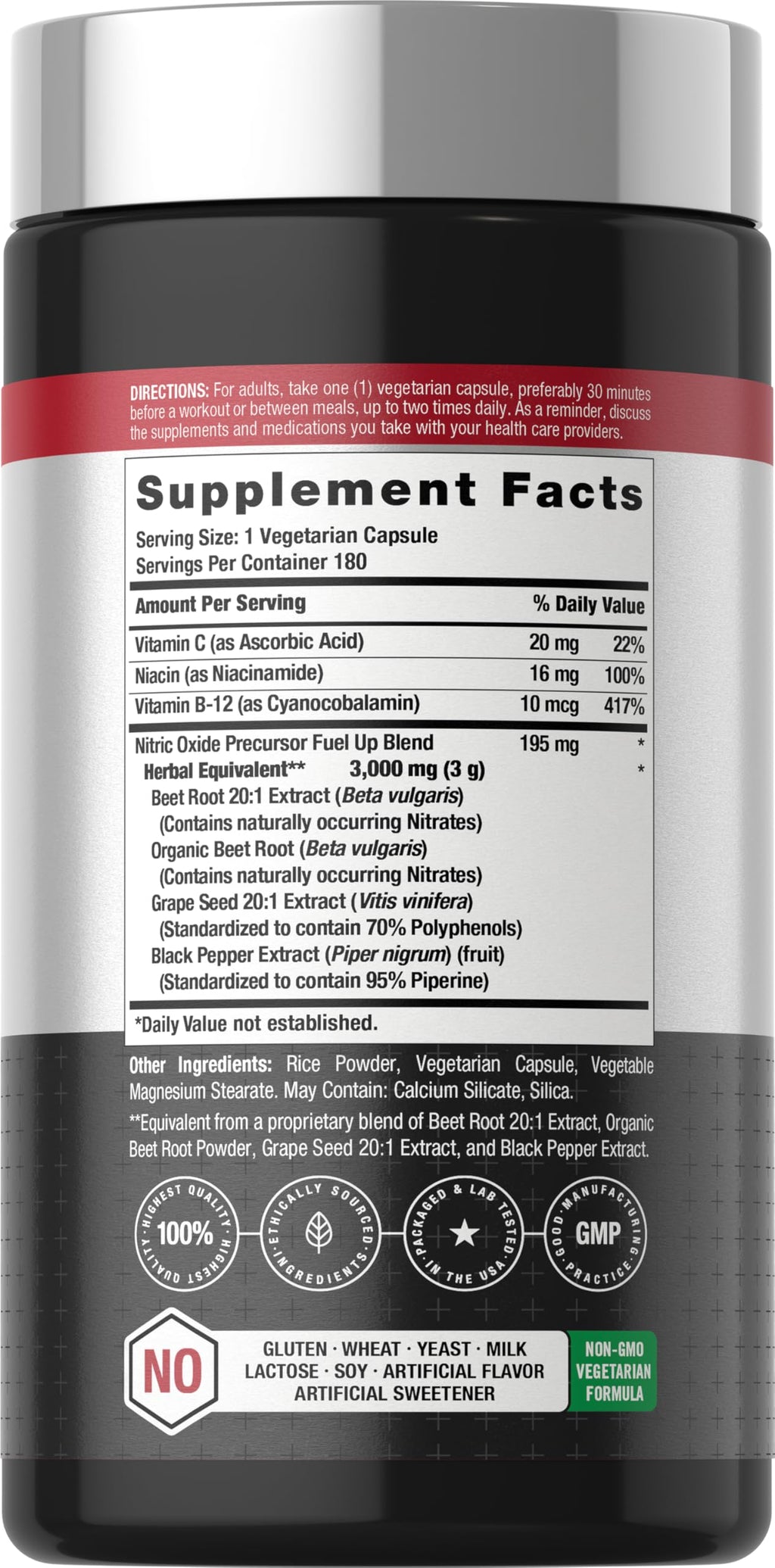 Beet Root Capsules 180 Count I54754