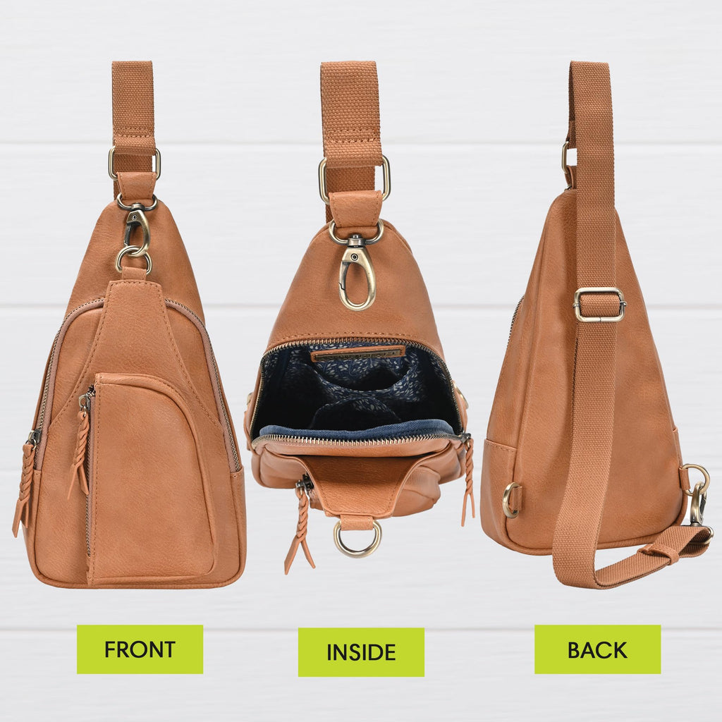 Vegan Leather Crossbody Bag J7115