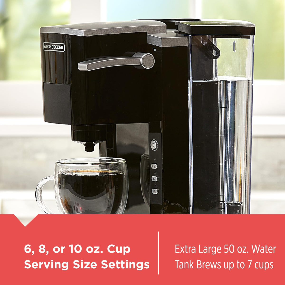 Single Serve K-Cup Brewer with 50oz Water Reservoir C588