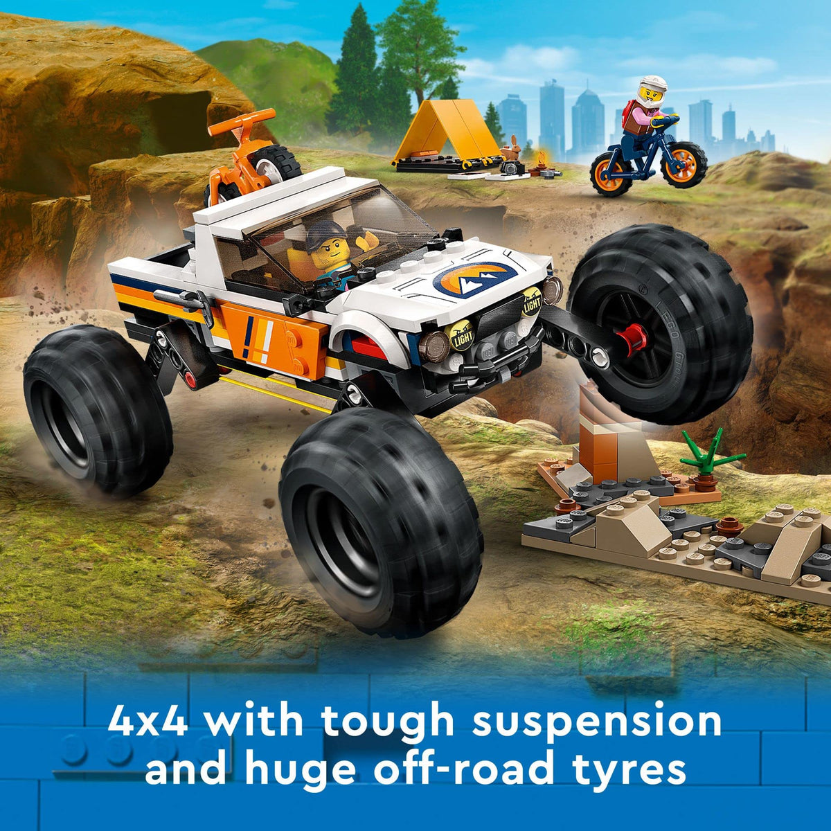 4x4 Off-Roader Building Blocks Toy Truck M1875