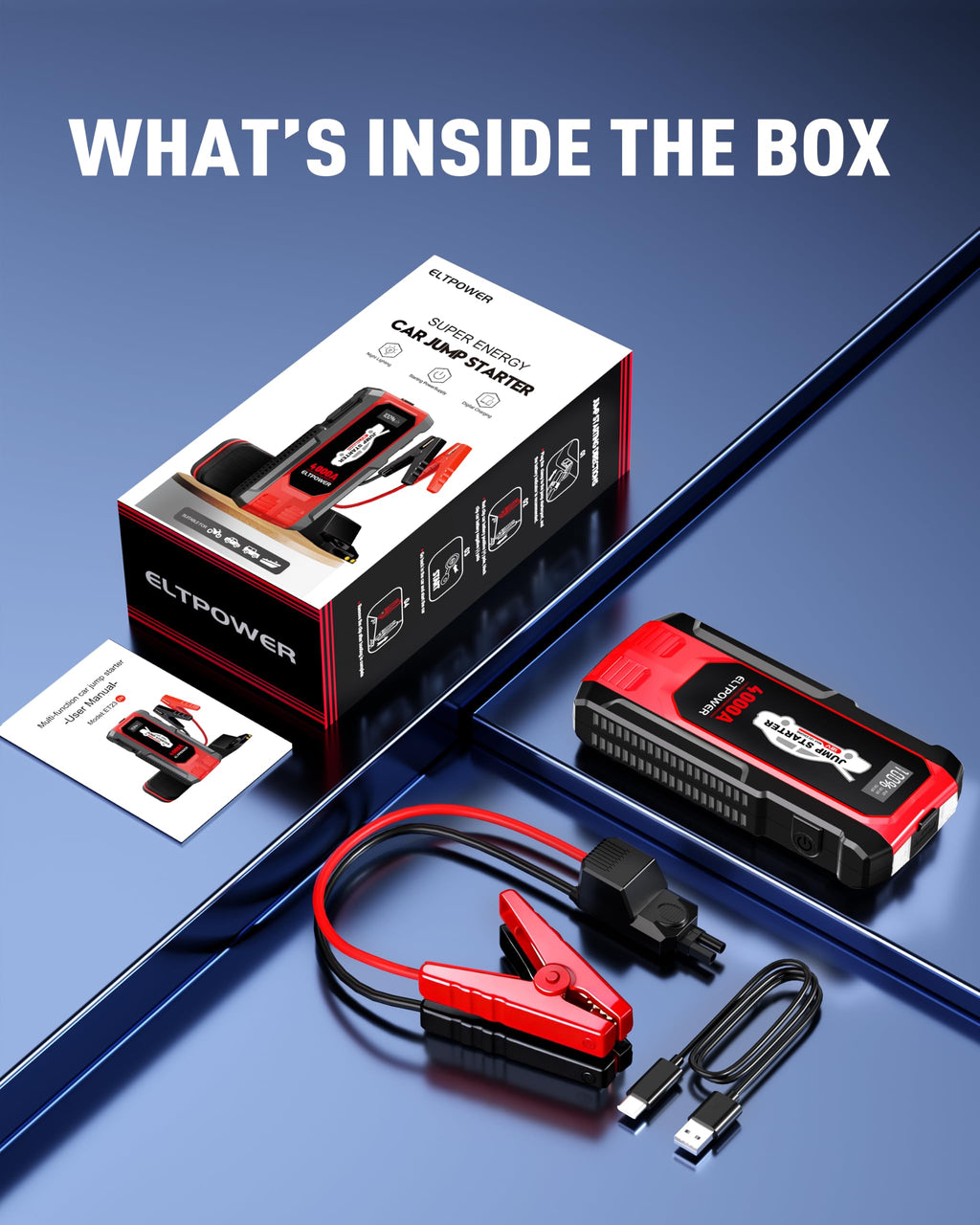 Heavy Duty 12V Portable Jump Starter with Carry Case C261848
