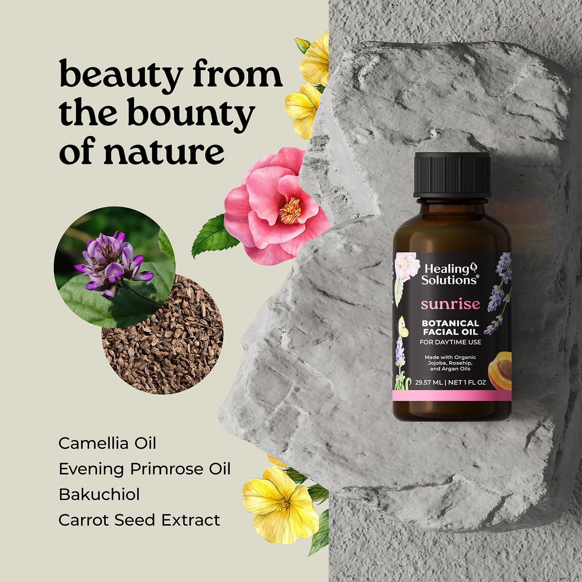 Certified Organic Bakuchiol Camellia Carrot Seed Extract Face Oil I150