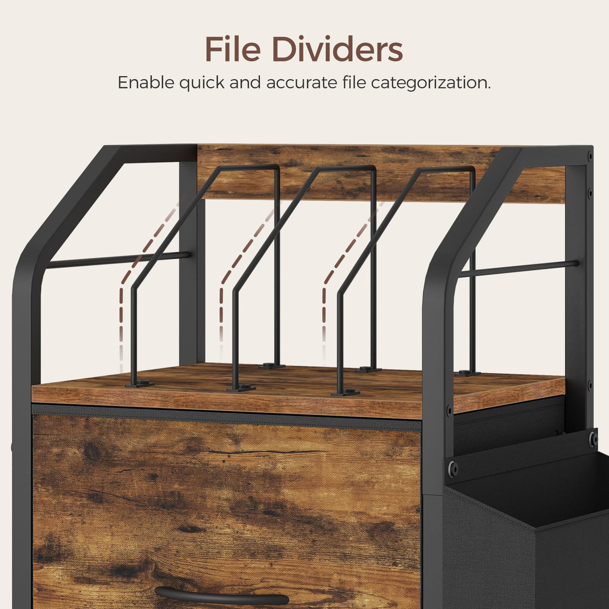 Small Rolling File Cabinet E611